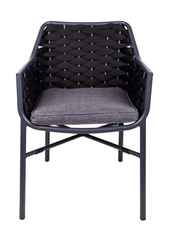 Fauteuil Chubby - gris anthracite 