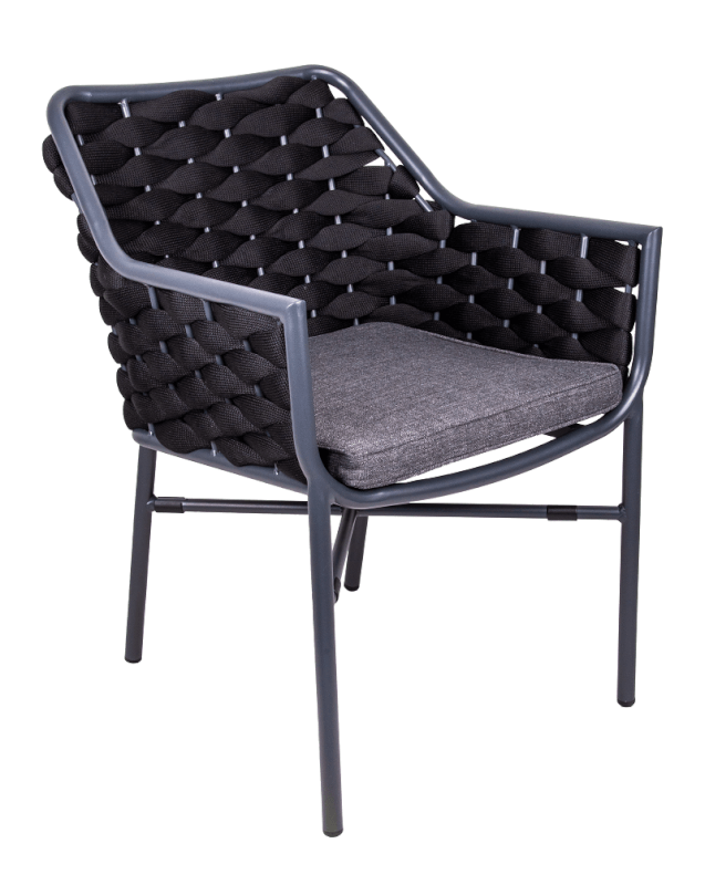 Fauteuil Chubby - gris anthracite 